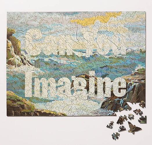 CAN YOU IMAGINE
Signed, limited edition wooden jigsaw puzzle, 515 pieces
in a hand-stained, wooden keepsake box. SOLD OUT