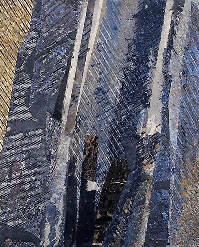 Ryan Wallace, Untitled (2.13) (2013)
Enamel, Acrylic, Cold Wax, Raw Pigment, Crystallina, Cut Paper, Artist Tape, Duct Tape, Aluminum Tape On Canvas
20h x 16w in (50.8h x 40.64w cm)