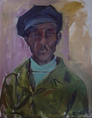 Sam Bostick,1968		
Oil on canvas	
30 x 24 inches (76.2 x 60.96 cm)		
Signed lower right; titled and dated reverse
DEKO_E_049