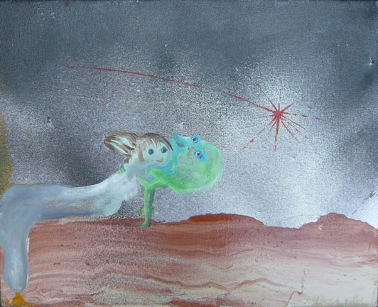 La Femme au Bon homme vert