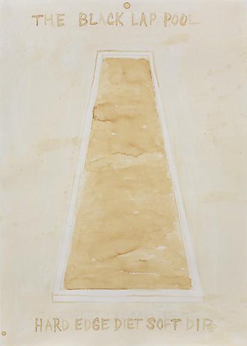 Mike Bouchet
The Black Lap Pool Hard Edge Diet Soft Dip, 2008
Cola on paper
27.2 x 19.3 inches