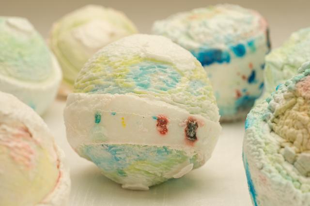 OKEYDOKES (DETAIL) | COMPRESSED SUGAR AND COLOURING | APPROXIMATELY 4 X 4 INCHES | 2008