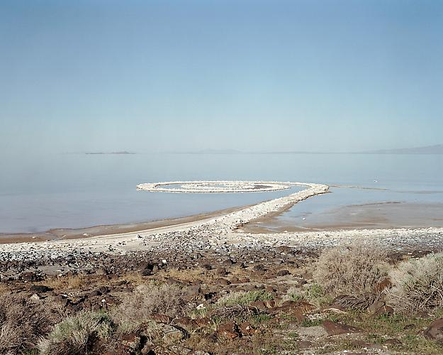 SPIRAL JETTY, GREAT SALT LAKE, UTAH | RE-CREATIONAL SPACES | C-PRINT | 40 X 52 INCHES | 2007