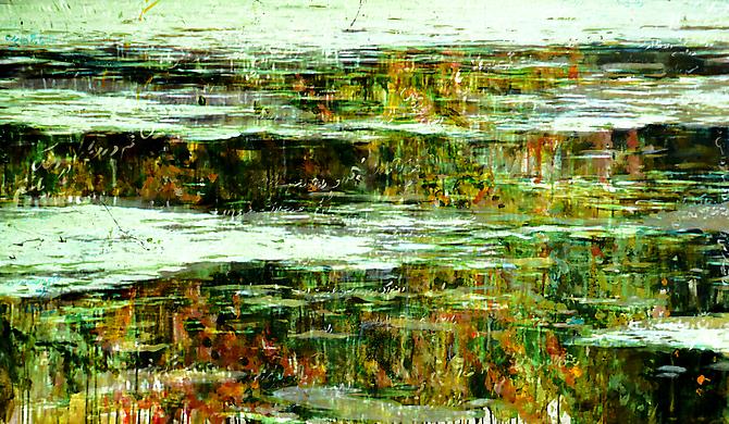 Shoja Azari and Sharam Karimi
Summer   2007-2008
Series I (medium); Edition of 5, 2 AP; Acrylic on canvas with video projection
29 x 52 in / 74 x 132 cm
Series II (large); Edition of 3; Acrylic on canvas with video projection
50 x 86 in / 127 x 218 cm