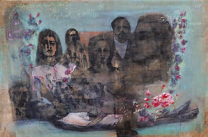 Dream 2011
Mixed media on fabric
78 x 50 in / 198 x 127 cm