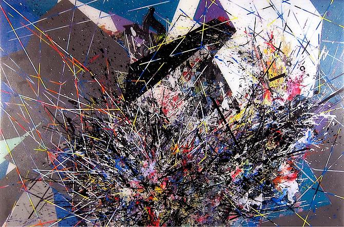 Drudge, 2011
mixed media on panel
23 1/2 x 35 1/2 inches