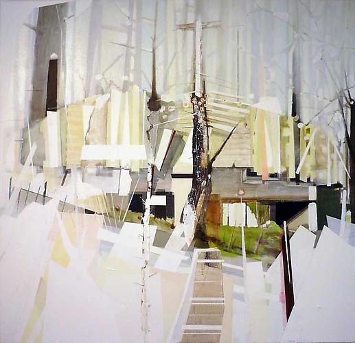 Lost Edge 28,2009. 
Acrylic on Canvas, 46 x 48 inches.