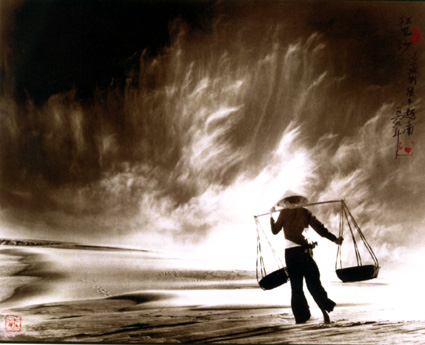 Sand Storm, Vietnam
1989
sepia-toned gelatin silver print