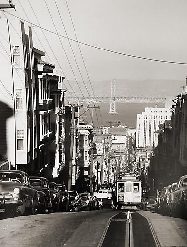 Washington Street Cable Car Line
circa 1950's
vintage gelatin silver print