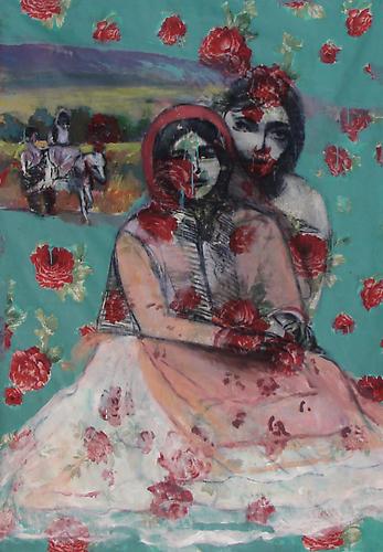 Gypsy Women   2010
Mixed media on canvas
55 x 43 in / 140 x 110 cm