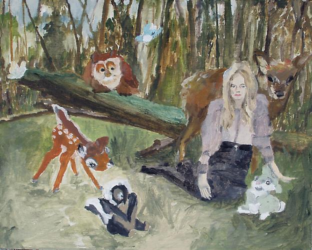 Early Fall (Bambi and Friends), 2009
Oil on panel
8 x 10 inches