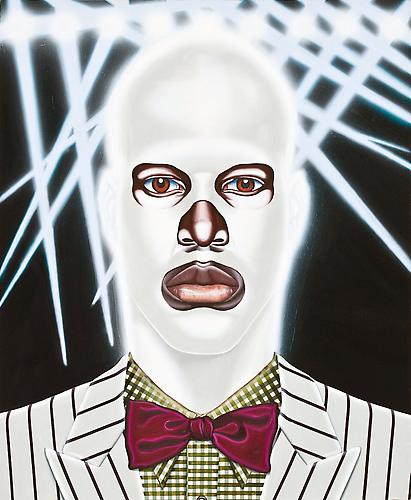 Mateo Manhood aka Buzz Kill
2010
Oil on fiberboard
16 x 13 ¼ inches