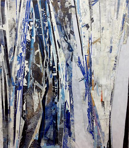 Ryan Wallace, Redactor I (2012)
Oil, Enamel, Pigment, Cold Wax, Ink, Vinyl, Tape, Pva, Lithograph, Ink-jet, Cut Paper On Wood Panel
62h x 54w in (157.48h x 137.16w cm)