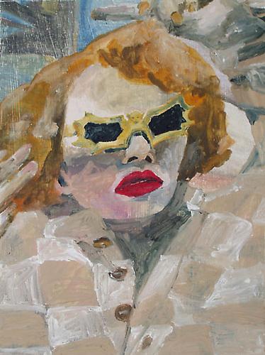 Lara as Peggy Guggenheim, 2009
Oil on panel
9 x 12 inches