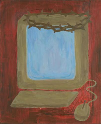 Christian Computer, 2008
Oil on linen
28 x 24 in.