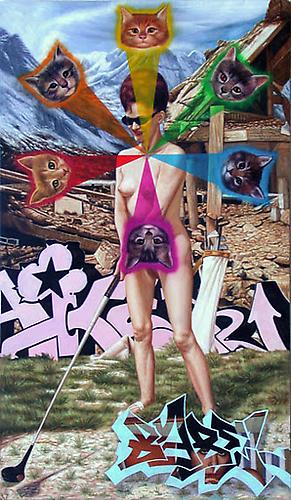 BRITT EHRINGER
Don't Mess With Texas, 2008
Oil on canvas
84 x 48 inches
