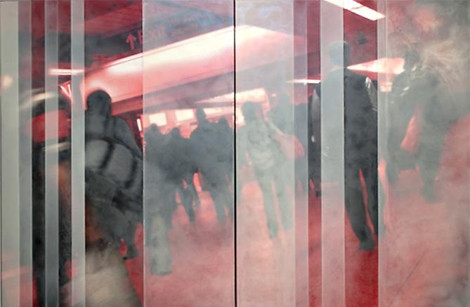 Exit
48" x 72" diptych
encaustic on archival print mounted on wood
2011