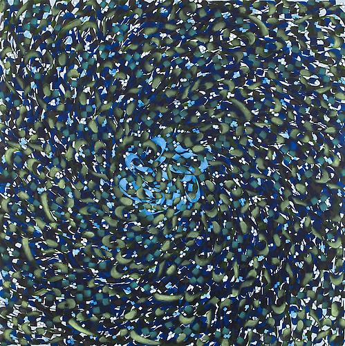 Untitled 3 (Entropy Series)   2010
Ink and acrylic on canvas
48 x 48 in / 122 x 122 cm