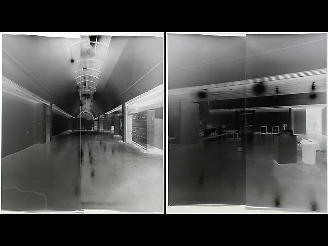IVEY GALLERY-SOUTH AND IVEY GALLERY-WEST | LONDON CAMERA OBSCURA | UNIQUE CAMERA OBSCURA SILVER PAPER NEGATIVES | 220 X 220 CM | 2007