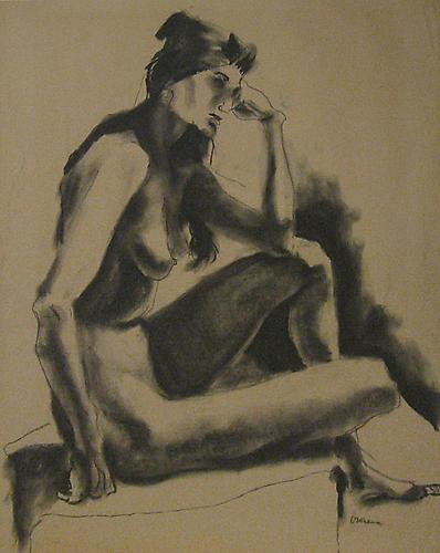 Robert Graham
Untitled, circa 1960
Charcoal on paper
22 x 18.5 inches