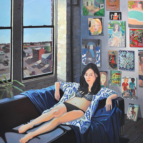  Soft Slip 
Daniel Heidkamp, 2012
oil on canvas
63 x 63 inches