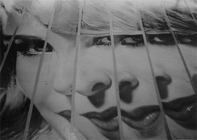 Dennis Hopper
Fractured girl (billboard), Los Angeles, c. 1988 
Silkscreen (silver) based on the photograph taken c. 1961-1965
Image: 36 x 26.5 inches; Framed: 43.5 x 60.5 inches