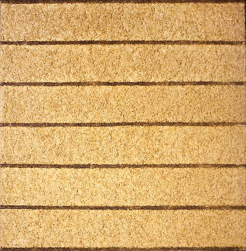 Horizontal Earthwork 1982 - 1988
Straw on canvas
74 x 74 in / 188 x 188 cm