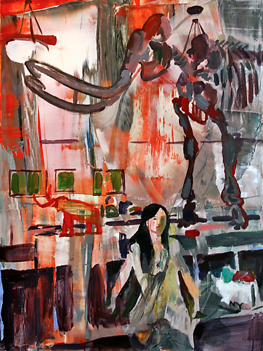 Warren Mastodon and Mie
Elizabeth Huey, 2012
acrylic & oil on wood panel
24 x 18 inches