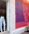 David Bowie Portrait Hits Houston Street, Word by Word