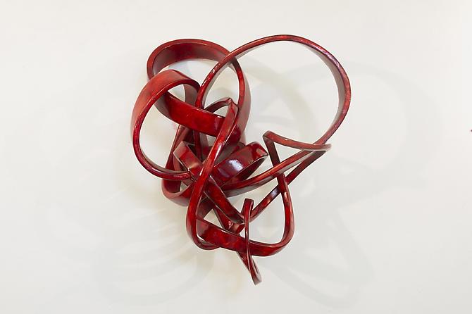 China String, 2013
Lacquer on pigment and aniline dye on poplar wood
20 x 27 x 16