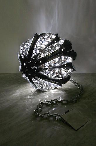Ball & Chain, 2010
(edition 3/3 + 1 AP)
car headlights, chain and LED lighting
35 x 35 x 35 inches