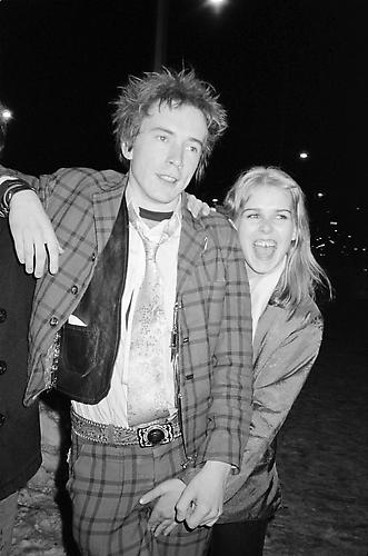 Johnny Rotten and Danielle Boothe, in front of CBGB, Bowery
1978
Silver Gelatin Print
20 x 16 in.  Ed. 25