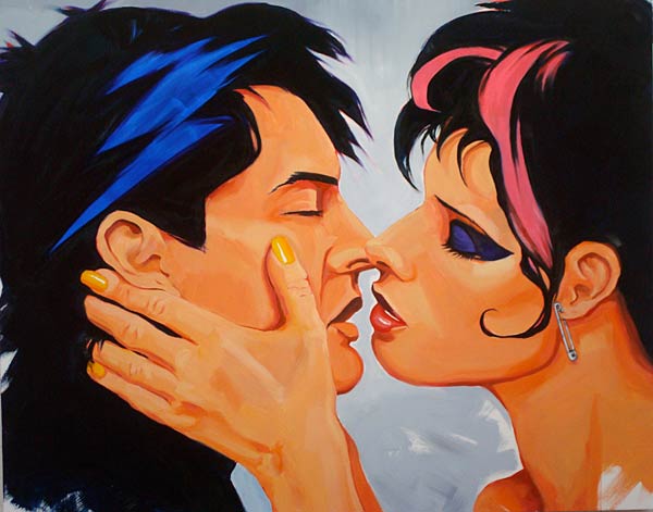 Untitled (kiss), 2009
Oil on canvas
48 x 60 inches