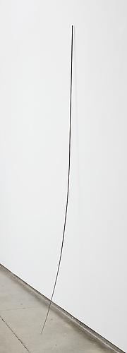  Lean , 2012, steel, magnet, wall, edition of three