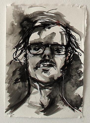 Darren Le Gallo
Chuck Close portrait, 2009
Iink on paper
10 x 8 inches