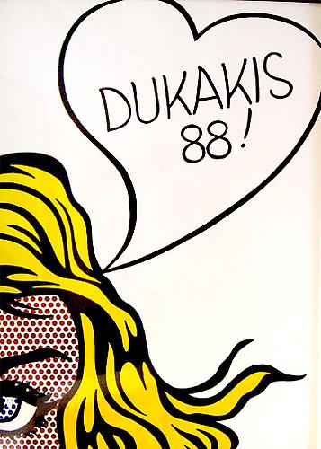 Roy Lichtenstein
Dukakis 88!, 1988
Lithograph