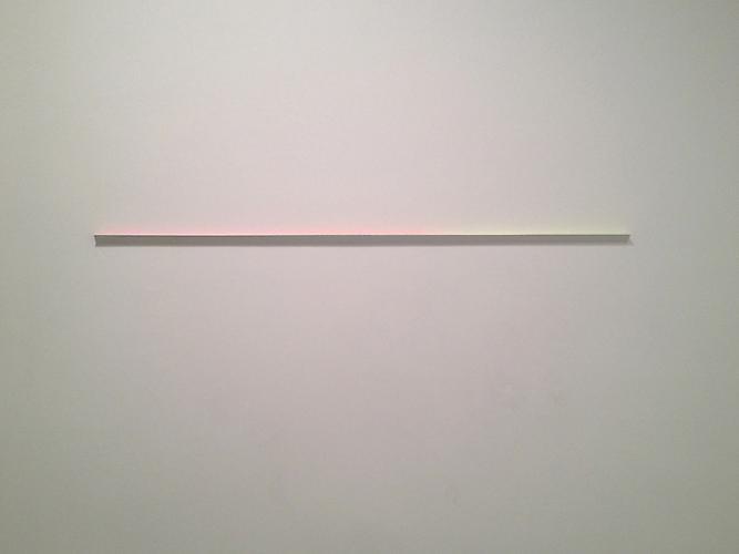 New Minimalism, 2012
Molding, Spray Paint, Spackle, Paint
45 x .5 x .5 inches