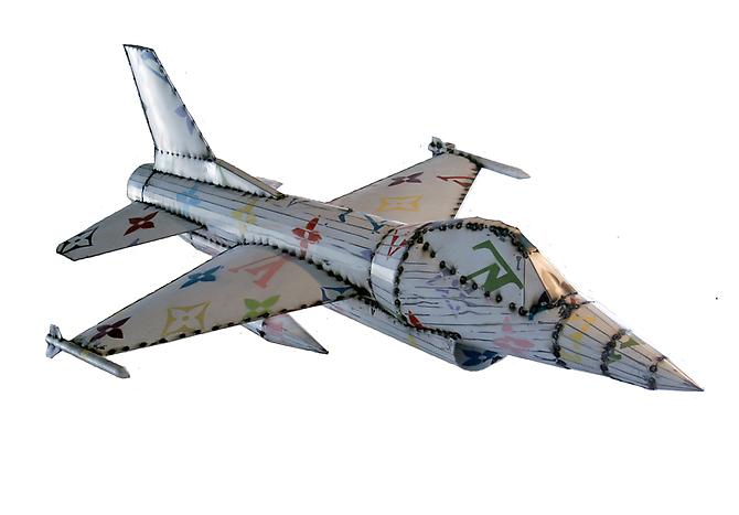 LVF-16 (Corporate Jet Series), 2011
Sheetmetal and paint
Unique
87 x 58 inches