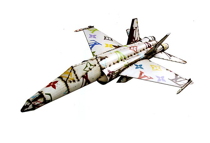 LVF-18 (Corporate Jet Series), 2011
Sheetmetal and paint
Unique
89 x 66 inches