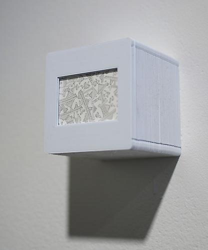 Marco Maggi, Slide Cubes (detail), 2009
Pencil on Yupo, slide mounts, 4 cubes (each 2 x 2 x 2 inches)