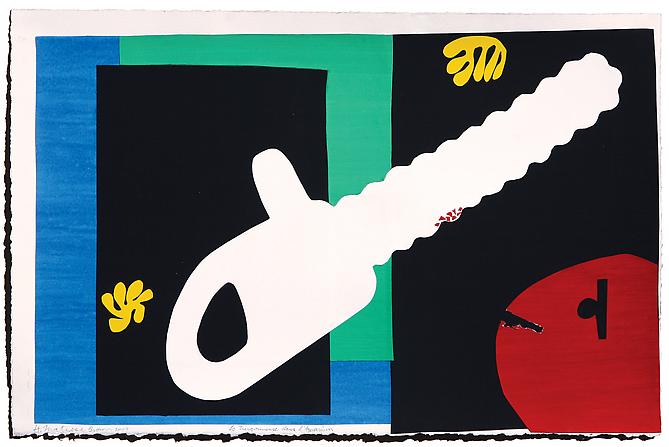 Henri Matisse (La Tronconneuse dans L’Aquarium, 1947), 2009 
Gouache on paper collage 
Unique
17 x 26 inches