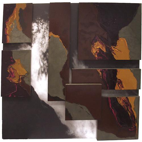 Mersion #3, 2006
Oil and photo on panel
4 x 4 feet