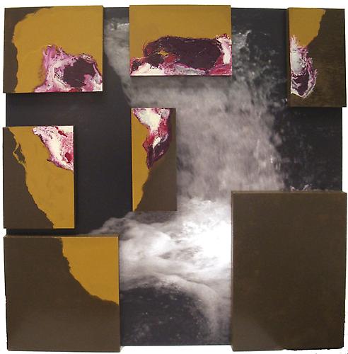 Mersion #5, 2006
Oil and photo on panel
4 x 4 feet