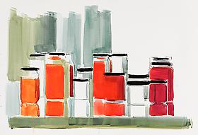 Peris Schwartz: New Watercolors and Drawings exhibition opening caught on video.