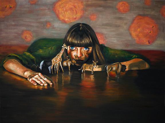 Vanessa Prager
Paper Tiger, 2008
Oil on linen
36 x 48 inches