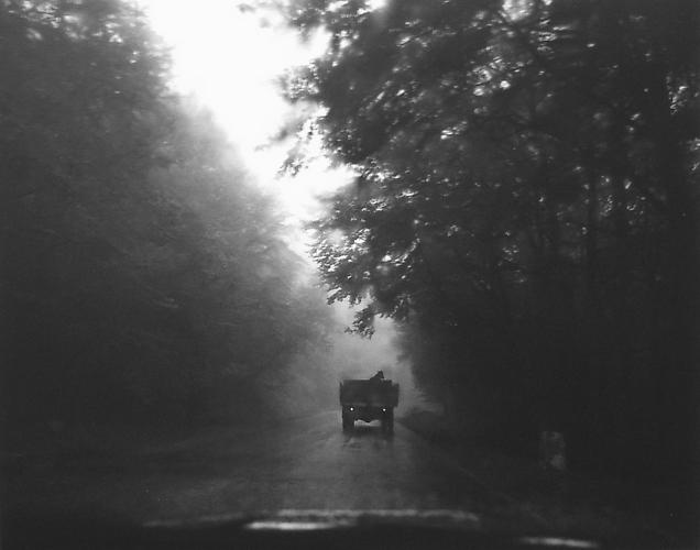 Untitled, (Car Driving away down Road)
2003
gelatin silver print