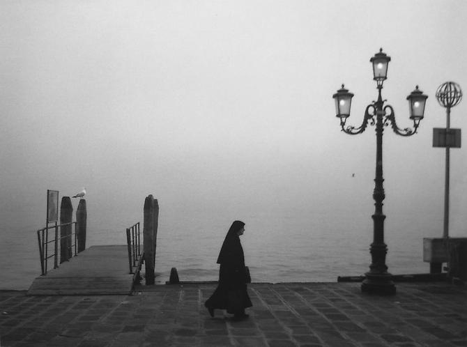 Untitled (Nun Walking along River Bank)
2000
gelatin silver print
