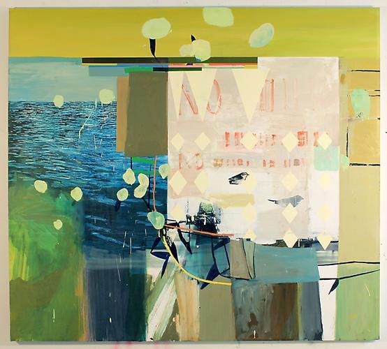  Picnic , 2011
Silkscreen, oil on canvas 
72 x 80 inches