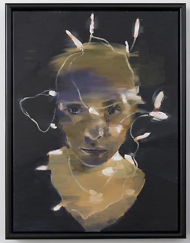  portraitwithlights , 2013
Oil on canvas
24 x 18 inches