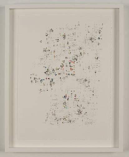Eduardo Santiere, Mas alla del bio-construction, 2009
Graphite and colored pencil on paper, 15.2 x 11 inches